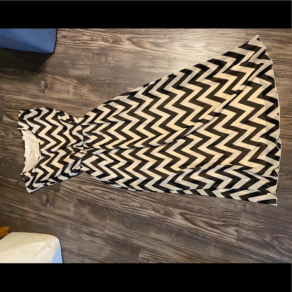 Chevron maxi dress